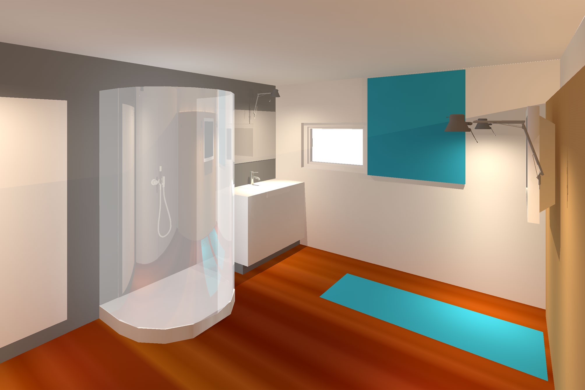 Innenarchitektur-München-Neugestaltung-Wohnung-Dusche
